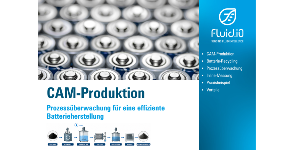 From Black Mass to Cathode Material: How Inline Concentration Measurement Makes CAM Production More Efficient